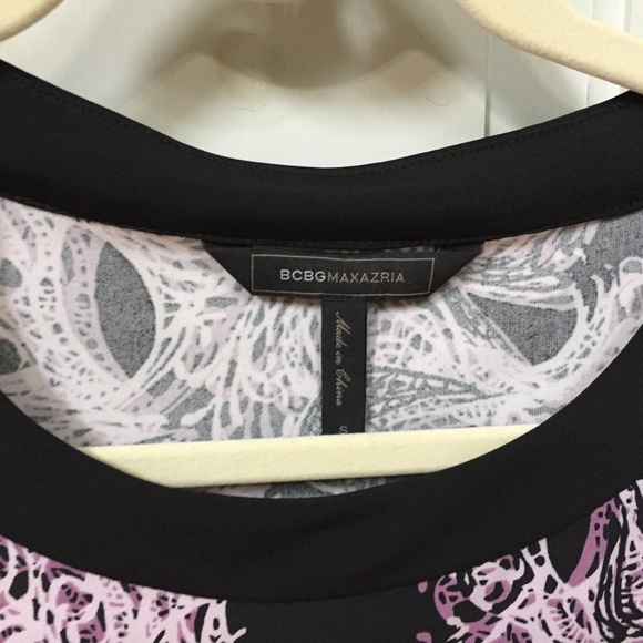 BGBGMaxAzria Purple & Black Paisley Dress - Picture 8 of 15